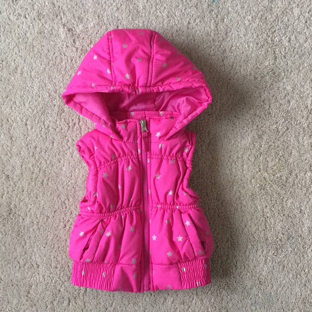 Pink Hooded Vest